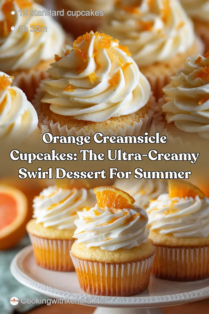 Orange Creamsicle Cupcakes: The Ultra-Creamy Swirl Dessert for Summer