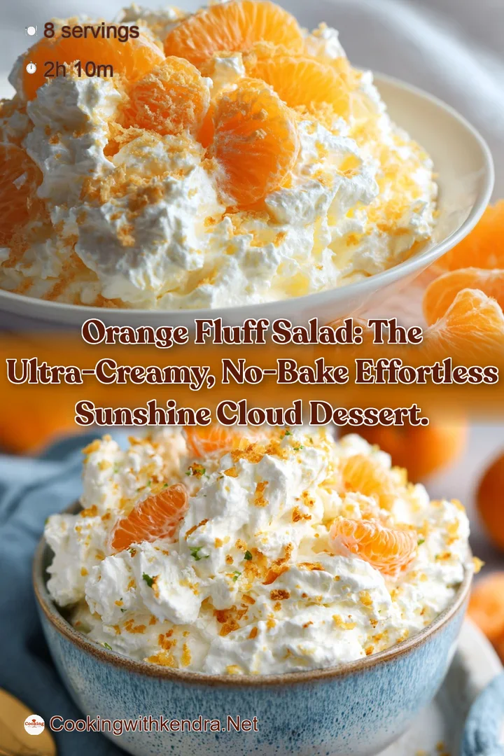 Orange Fluff Salad: The Ultra-Creamy No-Bake Effortless Sunshine Cloud Dessert.