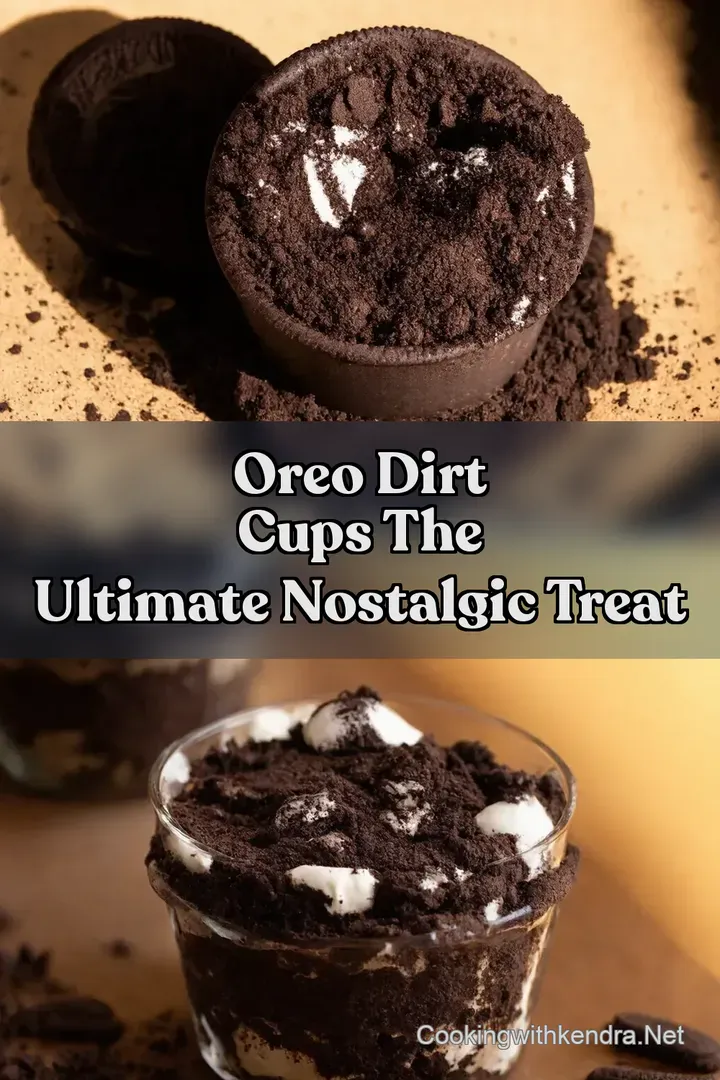 Oreo Dirt Cups The Ultimate Nostalgic Treat : PIN FOR LATER Oreo Dirt Cups The Ultimate Nostalgic Treat