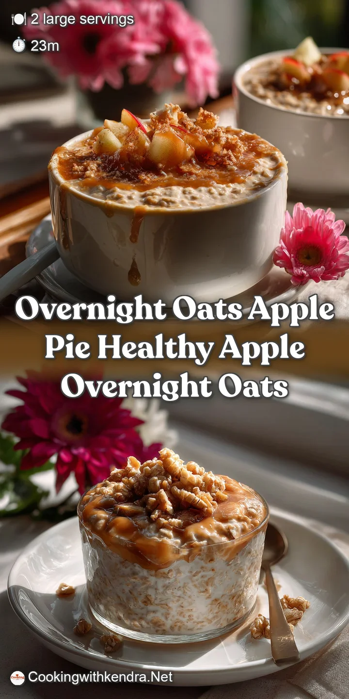 Overnight Oats Apple Pie Healthy Apple Overnight Oats