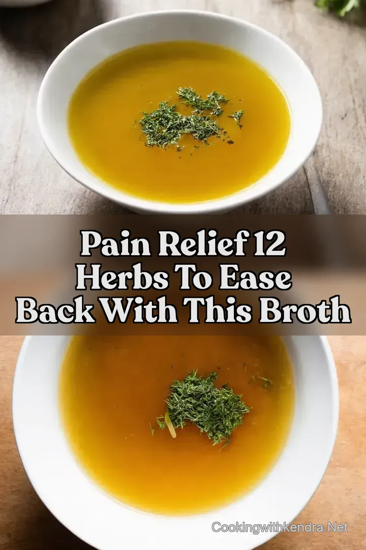 Pain Relief 12 Herbs to Ease Back With This Broth
