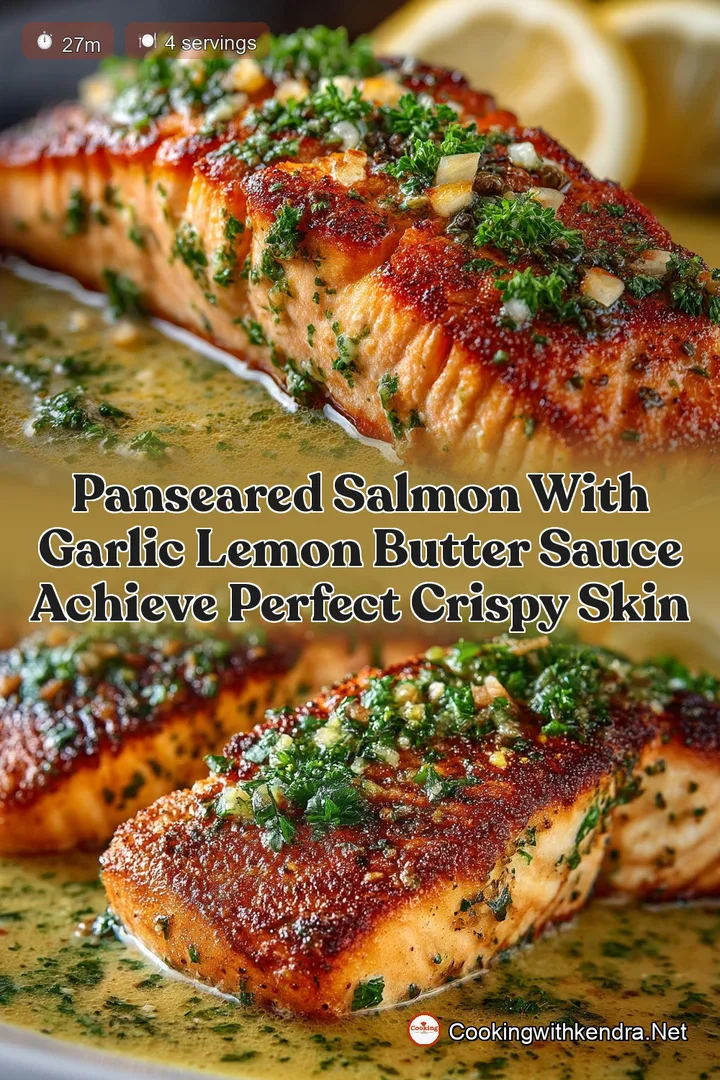 PanSeared Salmon with Garlic Lemon Butter Sauce Achieve Perfect Crispy Skin