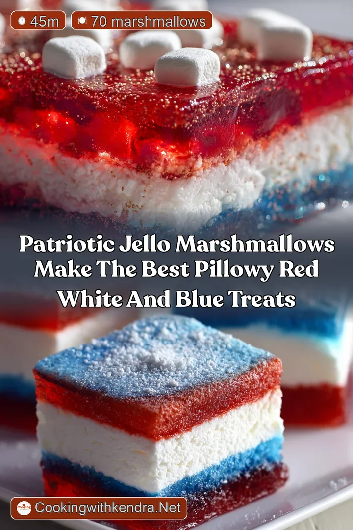 Patriotic JellO Marshmallows Make the Best Pillowy Red White and Blue Treats
