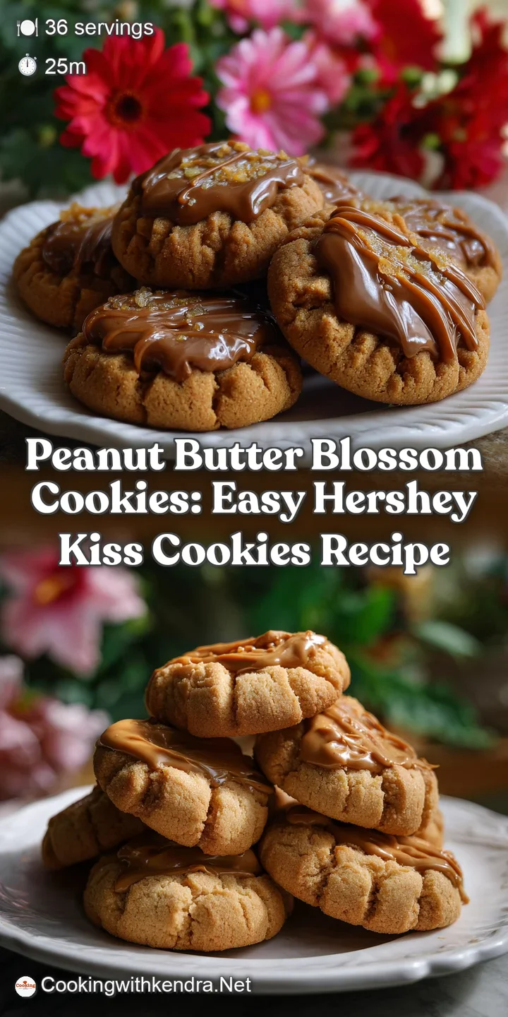 A stack of peanut butter blossom cookies. The sugar sparkling, creating a melt-away crumb. A symphony of textures and invi...