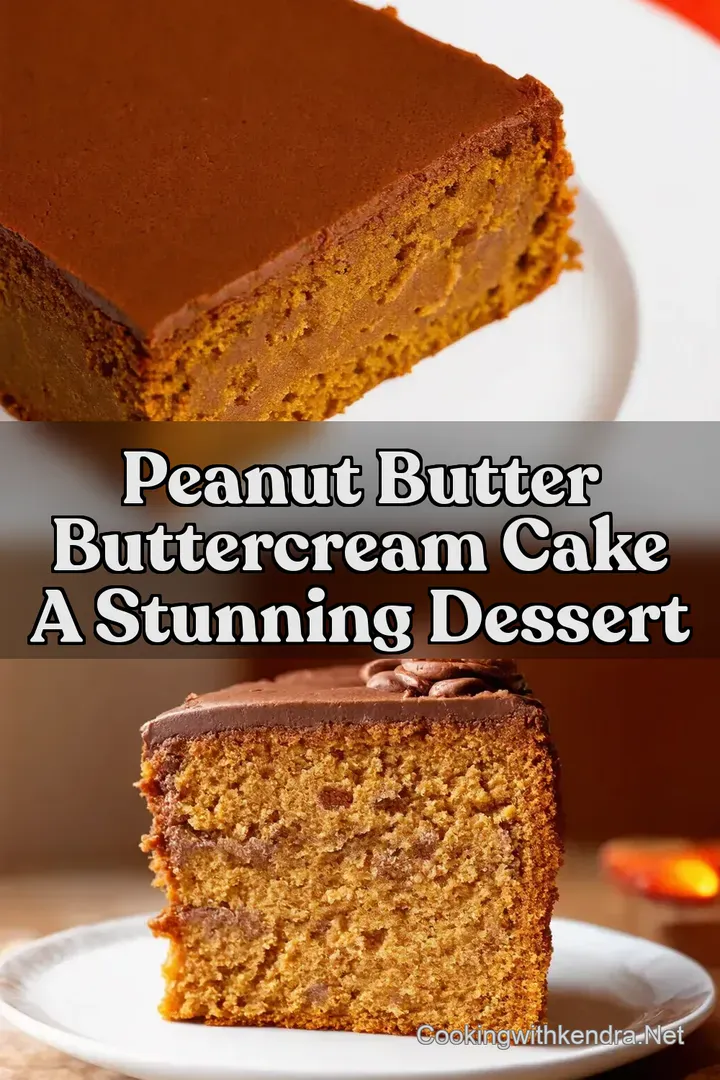 Peanut Butter Buttercream Cake A Stunning Dessert