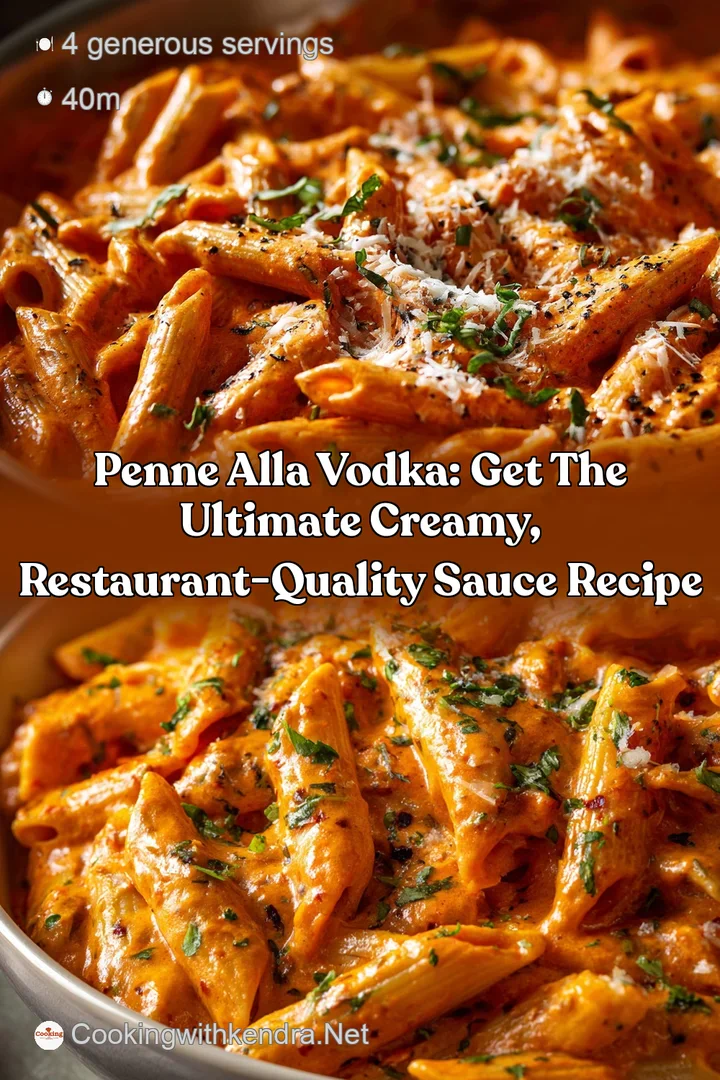 Penne alla Vodka: Get the Ultimate Creamy Restaurant-Quality Sauce Recipe