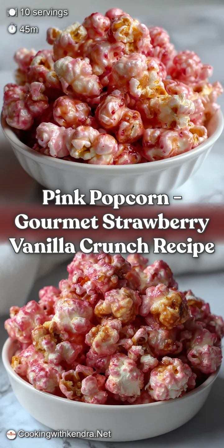 Pink Popcorn - Gourmet Strawberry Vanilla Crunch Recipe