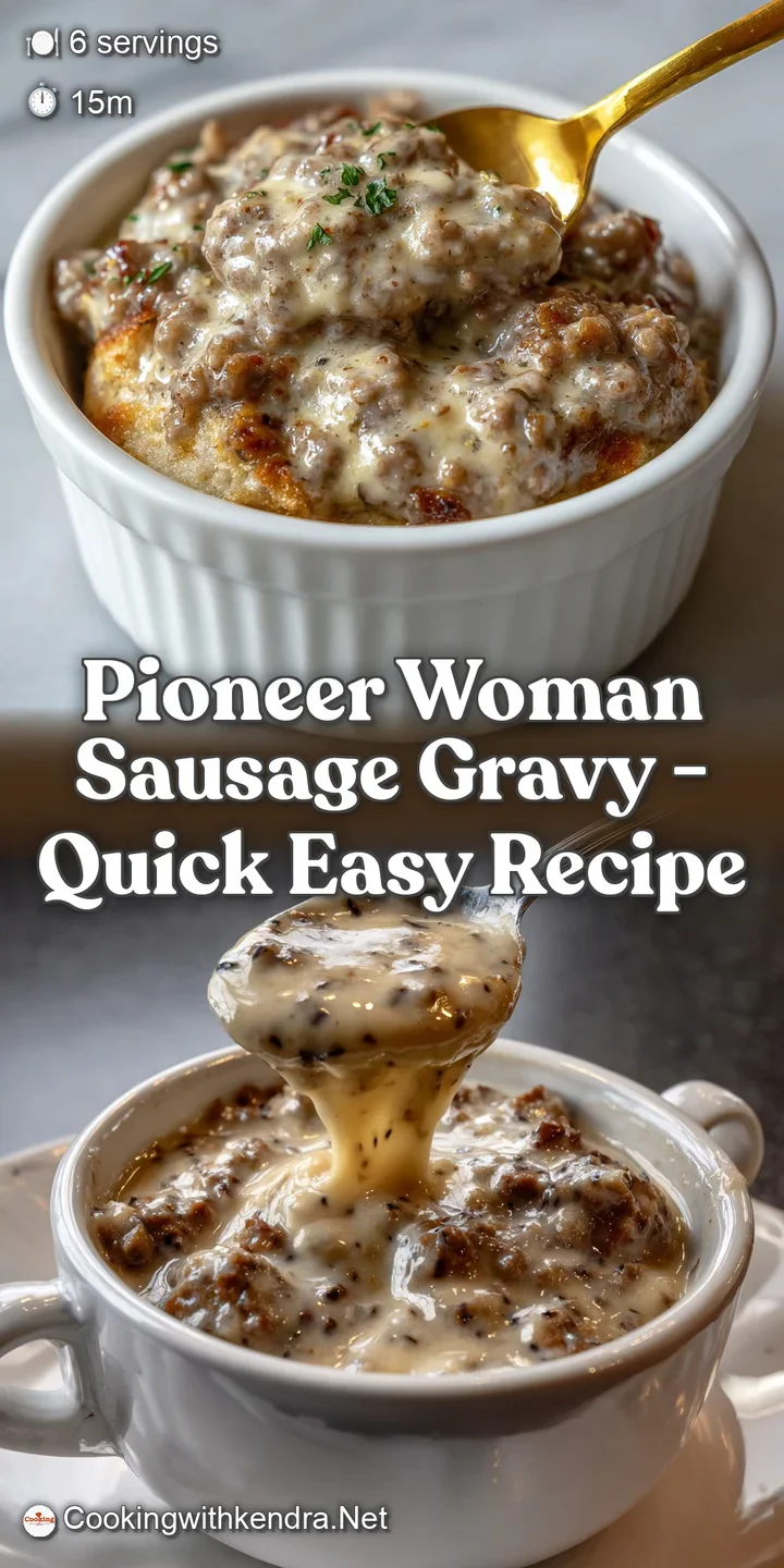 Pioneer Woman Sausage Gravy - Quick Easy Recipe