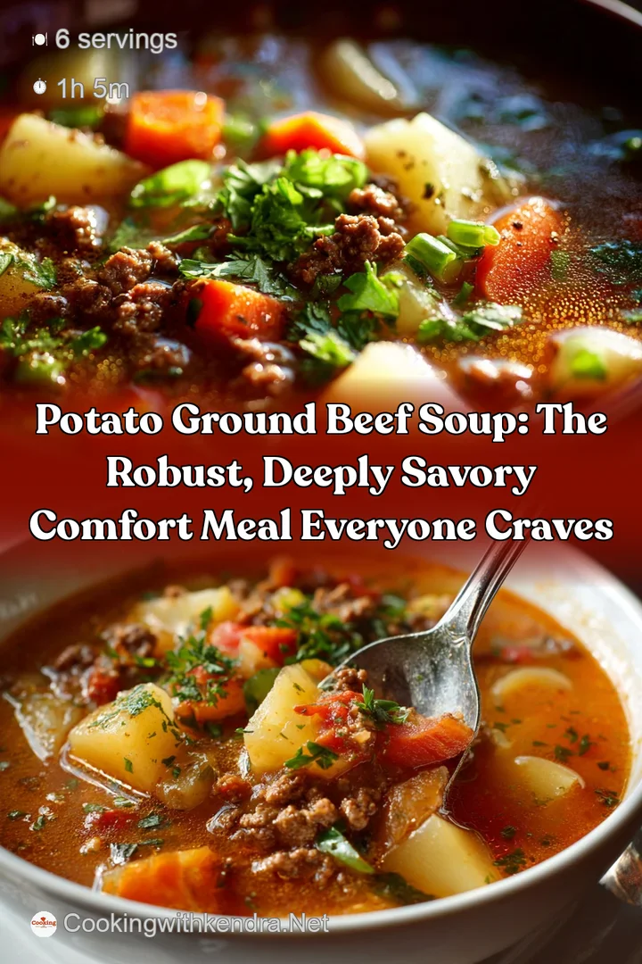 Potato Ground Beef Soup: The Robust Deeply Savory Comfort Meal Everyone Craves