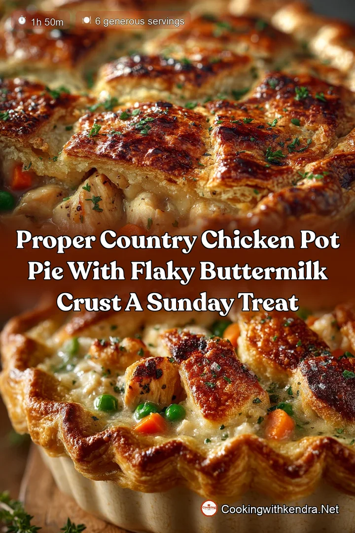 Proper Country Chicken Pot Pie with Flaky Buttermilk Crust A Sunday Treat