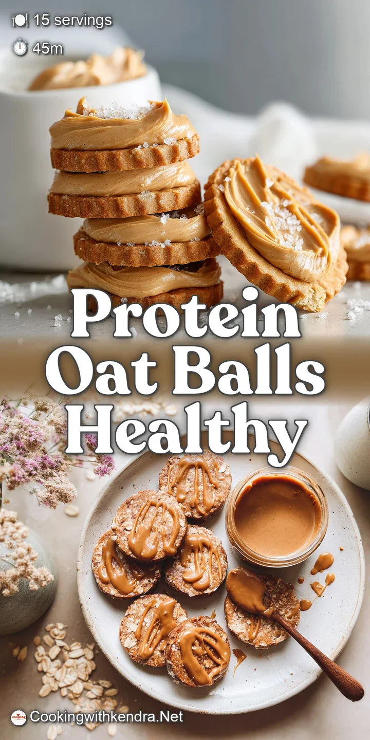 Close-up of a protein ball revealing chewy oats, rich peanut butter, and melt-y chocolate chips, inviting a bite of wholes...