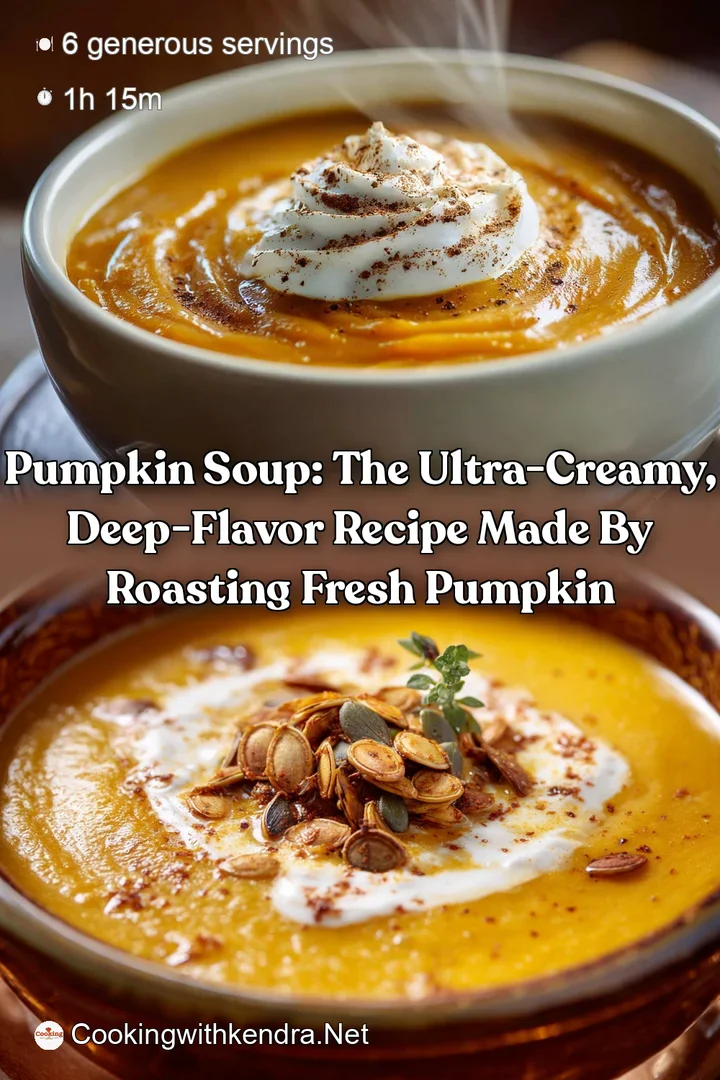 Pumpkin Soup: The ultra-creamy deep-flavor recipe made by roasting fresh pumpkin