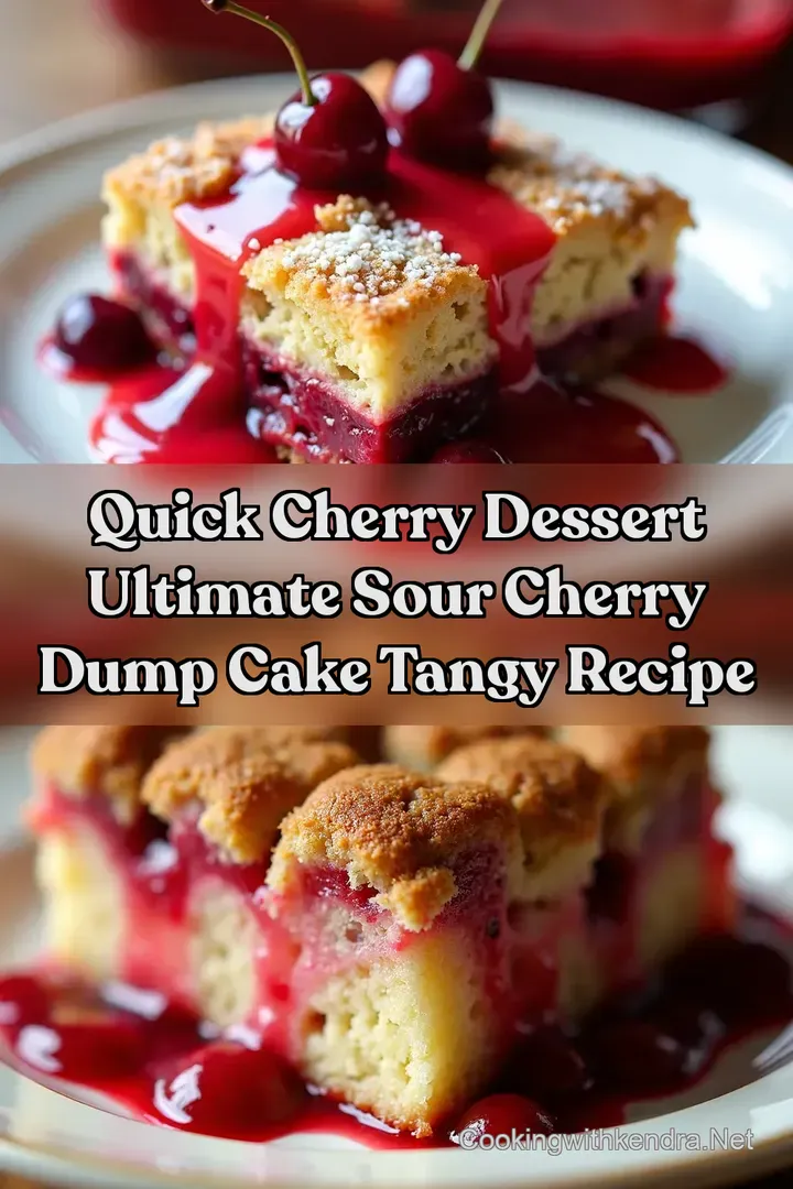 Quick Cherry Dessert Ultimate Sour Cherry Dump Cake Tangy Recipe