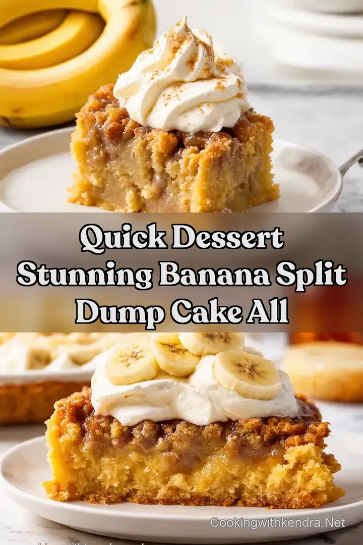 Quick Dessert Stunning Banana Split Dump Cake All