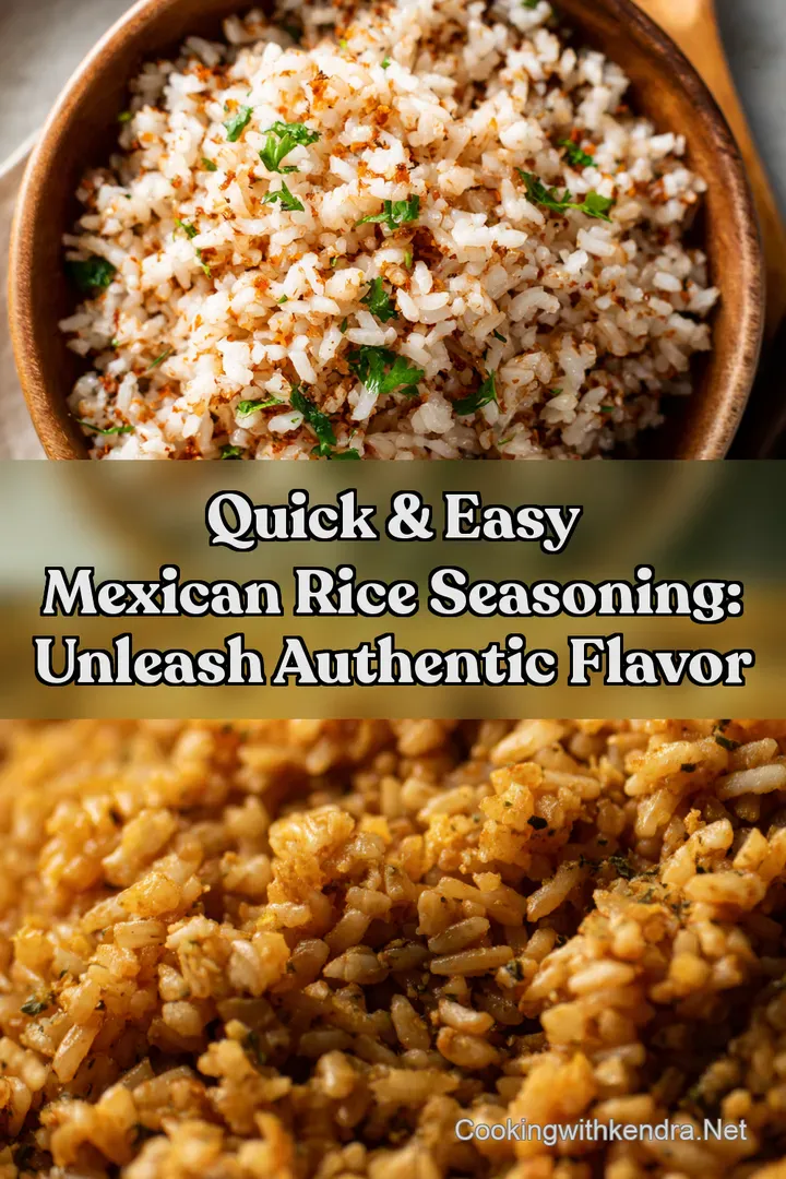 Quick & Easy Mexican Rice Seasoning: Unleash Authentic Flavor : PIN FOR LATER Quick & Easy Mexican Rice Seasoning: Unleash Authentic Flavor