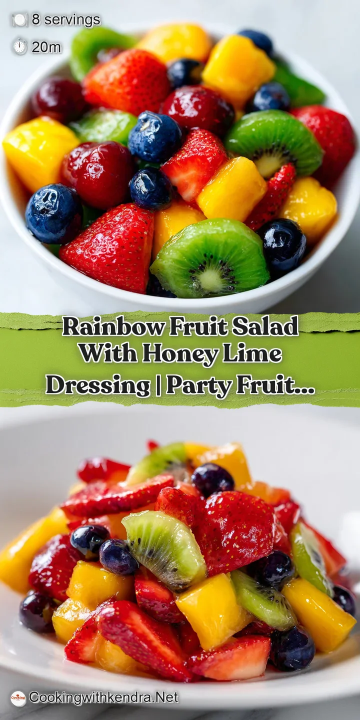 Extreme close-up of juicy strawberry and kiwi slices coated in a glossy, translucent syrup with tiny lime zest bits.