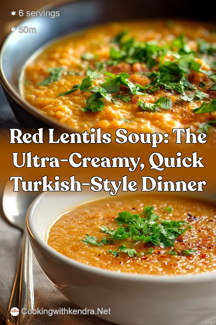Red Lentils Soup: The Ultra-Creamy Quick Turkish-Style Dinner