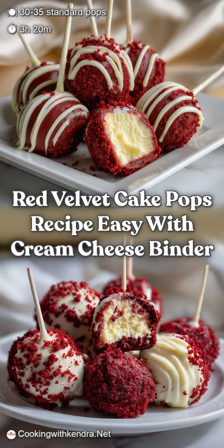 Red Velvet Cake Pops Recipe Easy with Cream Cheese Binder