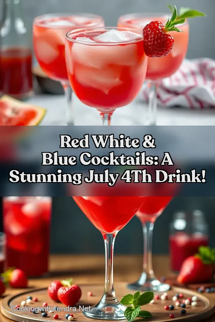 Red White & Blue Cocktails: A Stunning July 4th Drink! : PIN FOR LATER Red White & Blue Cocktails: A Stunning July 4th Drink!