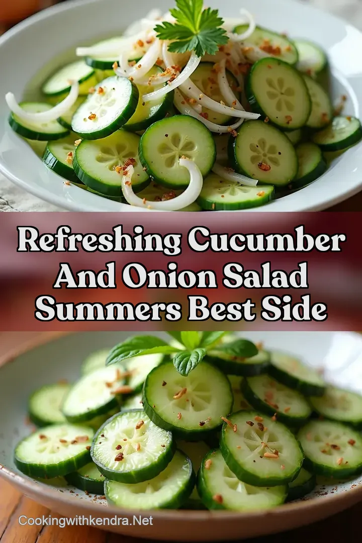 Refreshing Cucumber and Onion Salad Summers Best Side