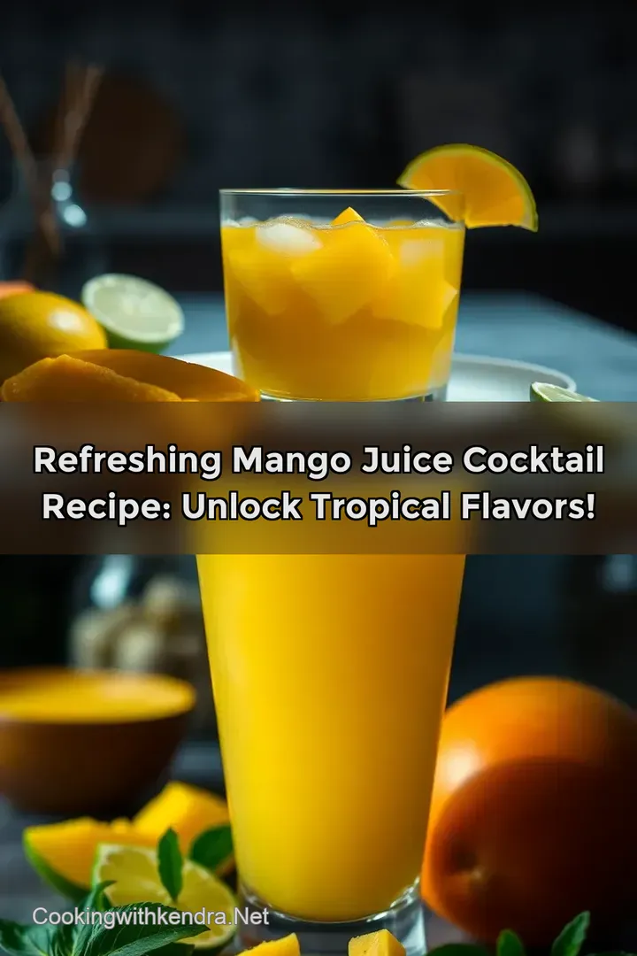 Refreshing Mango Juice Cocktail Recipe: Unlock Tropical Flavors!