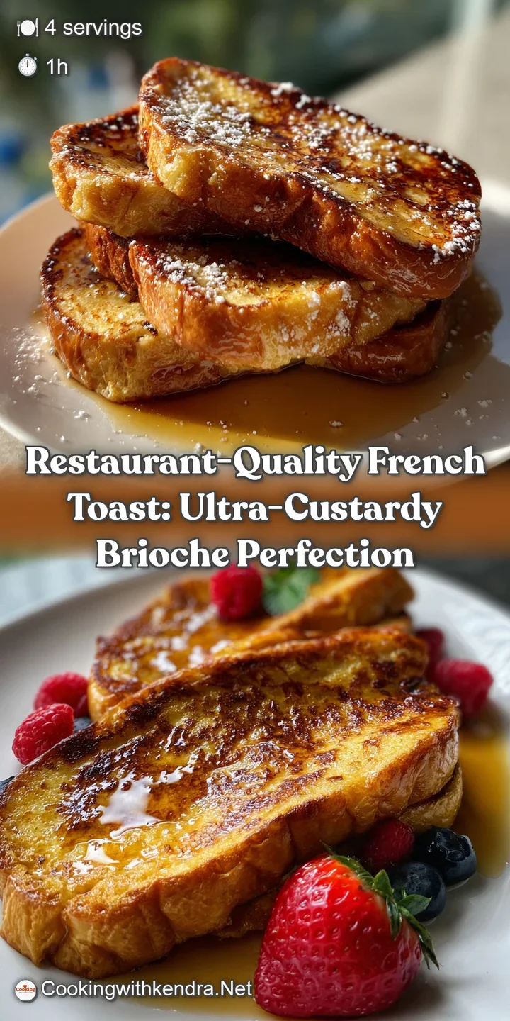 Restaurant-Quality French Toast: Ultra-Custardy Brioche Perfection