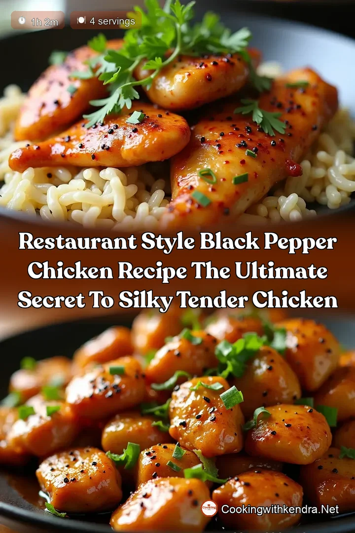 Restaurant Style Black Pepper Chicken Recipe The Ultimate Secret to Silky Tender Chicken