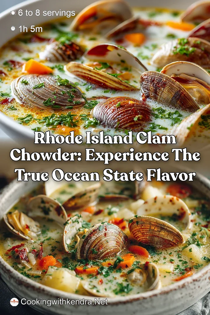 Rhode Island Clam Chowder: Experience the True Ocean State Flavor