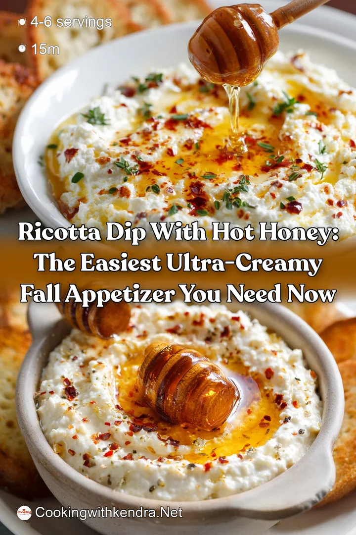 Ricotta Dip with Hot Honey: The Easiest Ultra-Creamy Fall Appetizer You Need Now