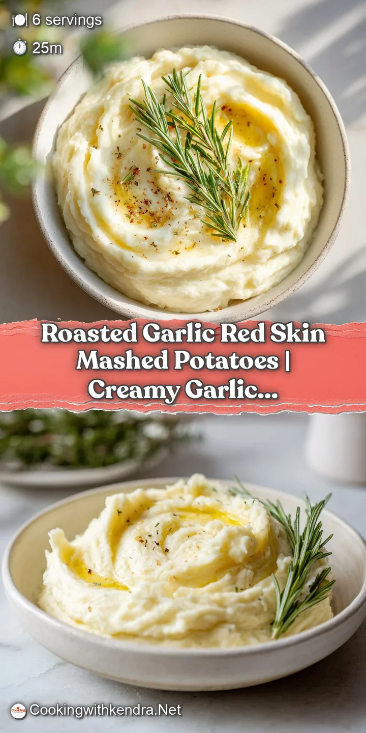 Close-up of tender, fluffy mashed potatoes with visible roasted garlic cloves and fresh parsley.