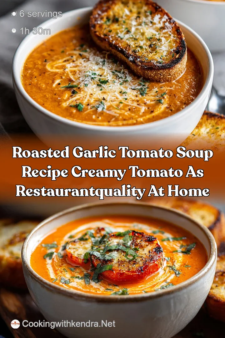 roasted garlic tomato soup recipe creamy tomato as RestaurantQuality at Home
