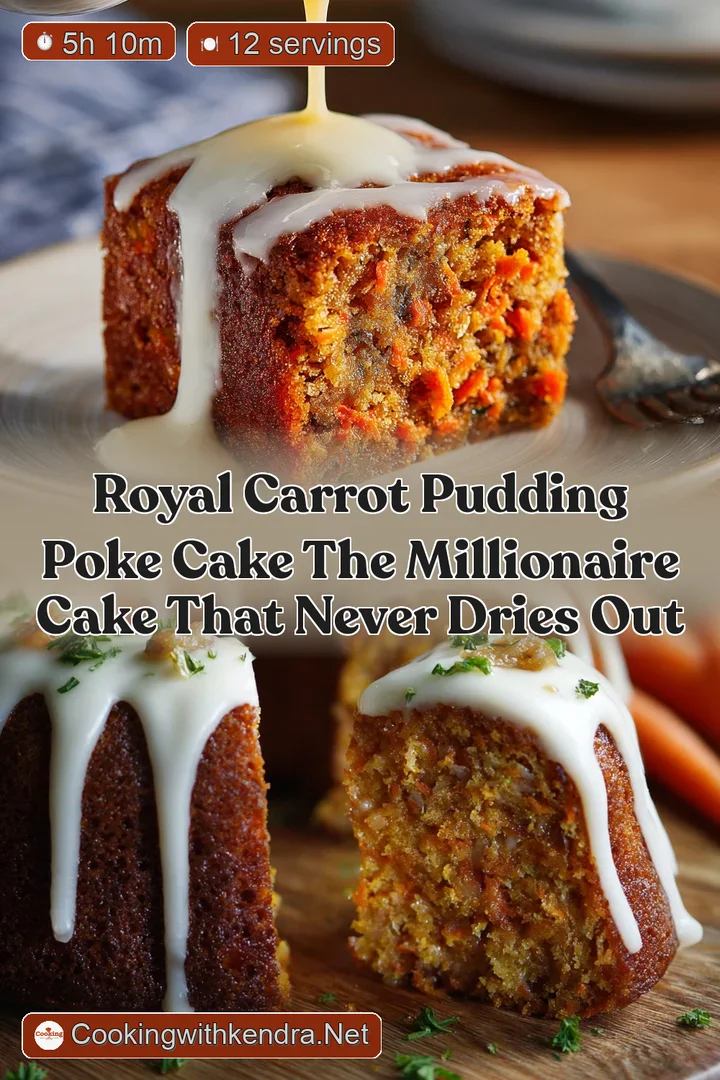 Royal Carrot Pudding Poke Cake The Millionaire Cake That Never Dries Out