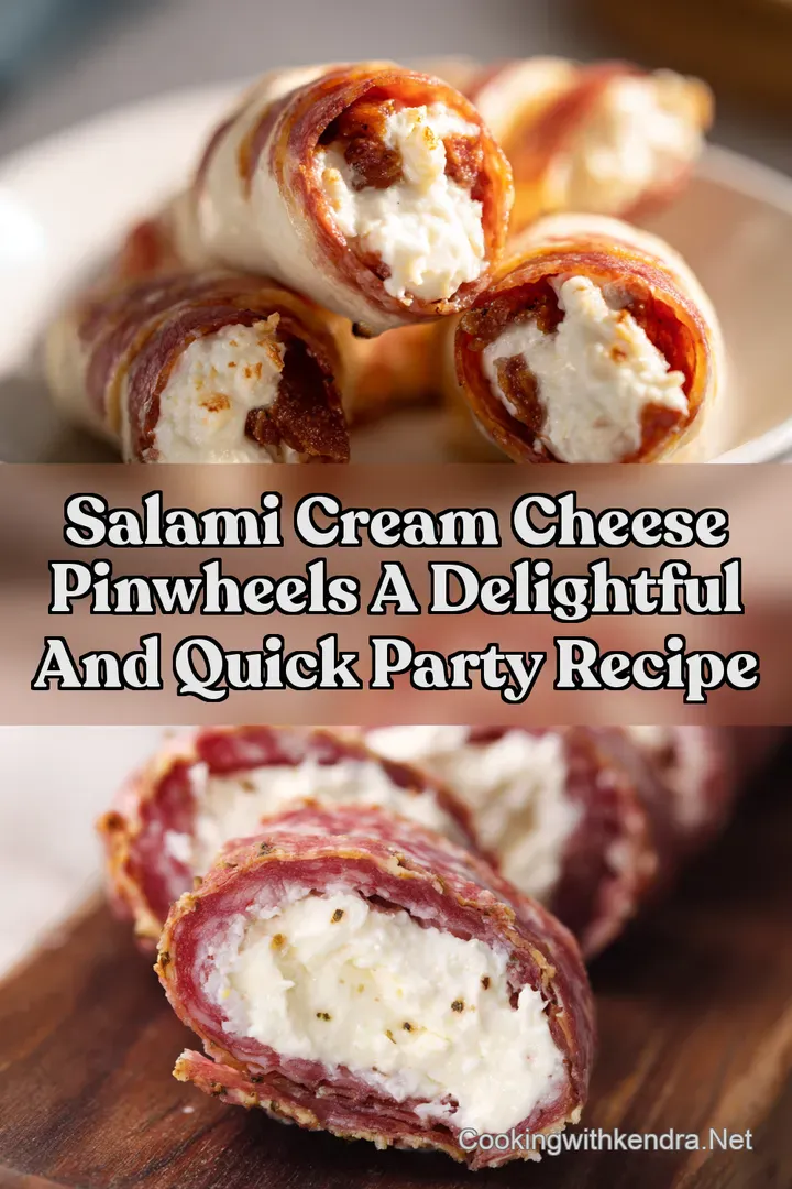 Salami cream cheese pinwheels a delightful and quick party recipe