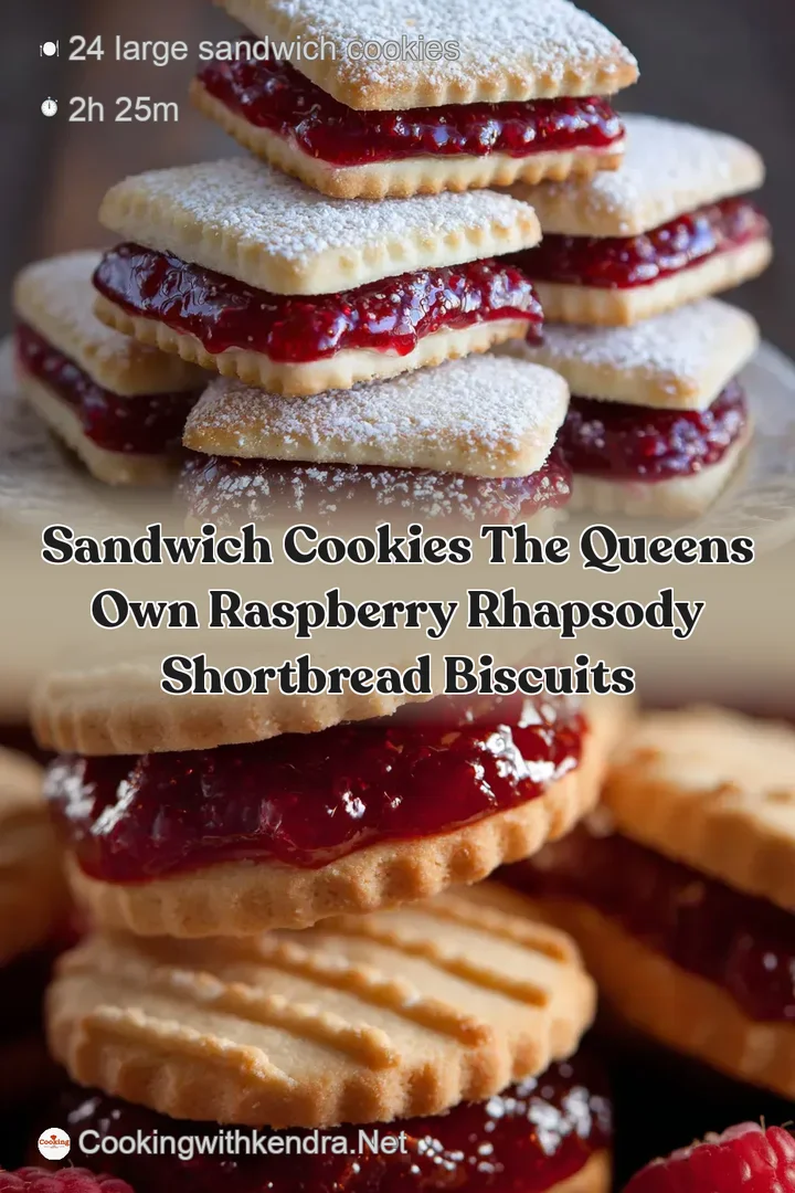 Sandwich cookies The Queens Own Raspberry Rhapsody Shortbread Biscuits