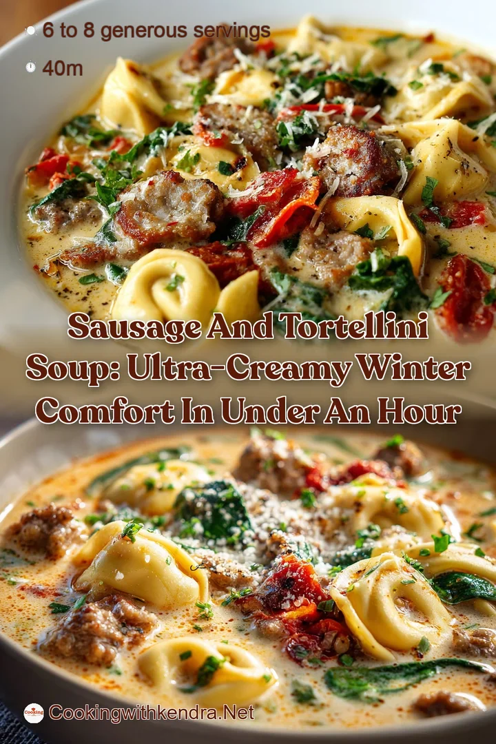 Sausage and Tortellini Soup: Ultra-Creamy Winter Comfort in Under an Hour