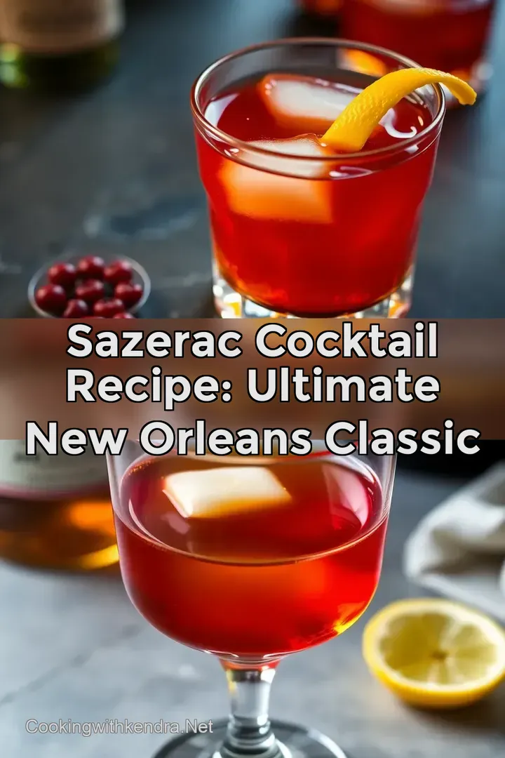Sazerac Cocktail Recipe: Ultimate New Orleans Classic