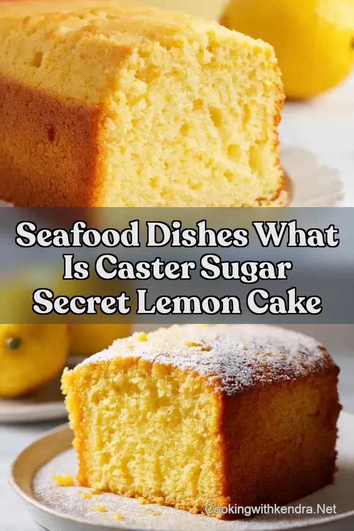 Seafood Dishes What is Caster Sugar Secret Lemon Cake