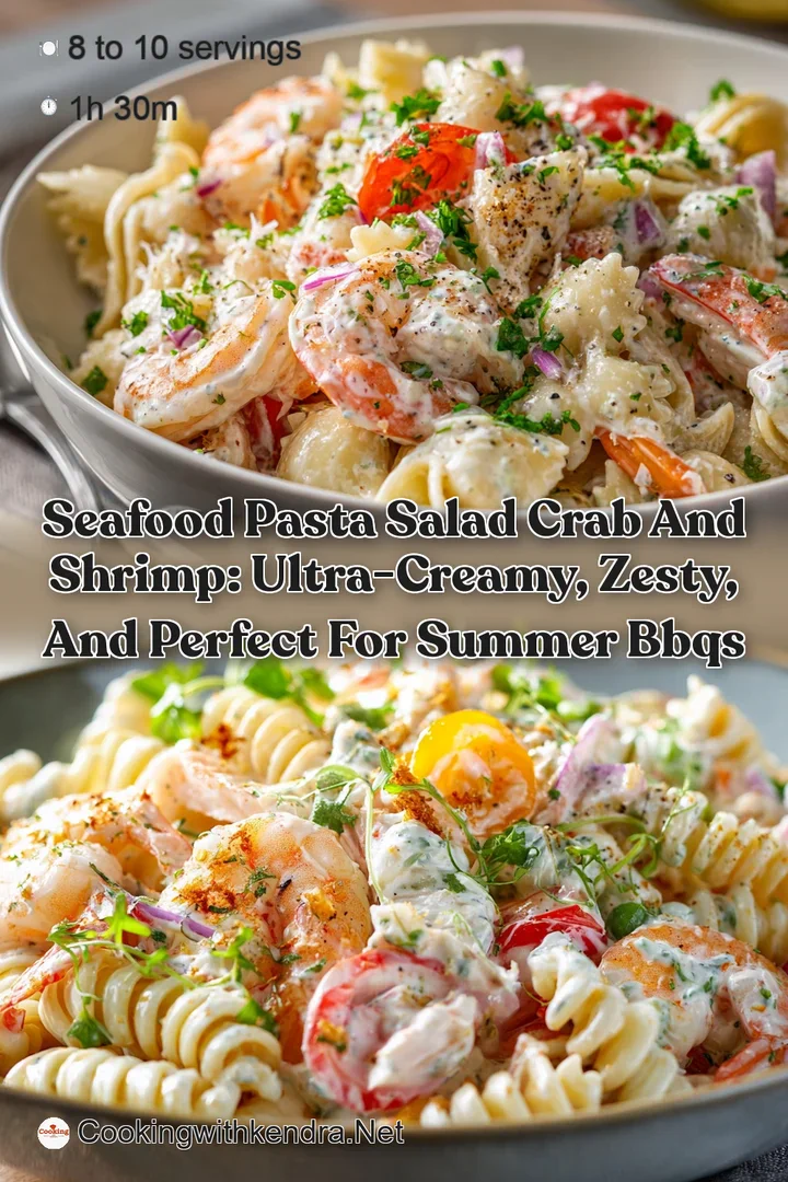 Seafood Pasta Salad Crab and Shrimp: Ultra-Creamy Zesty and Perfect for Summer BBQs