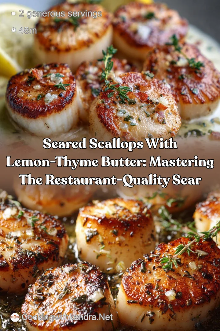 Seared Scallops with Lemon-Thyme Butter: Mastering the Restaurant-Quality Sear