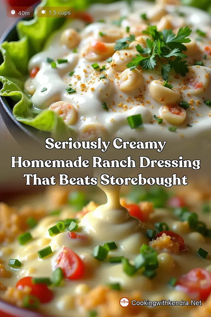 Seriously Creamy Homemade Ranch Dressing That Beats StoreBought