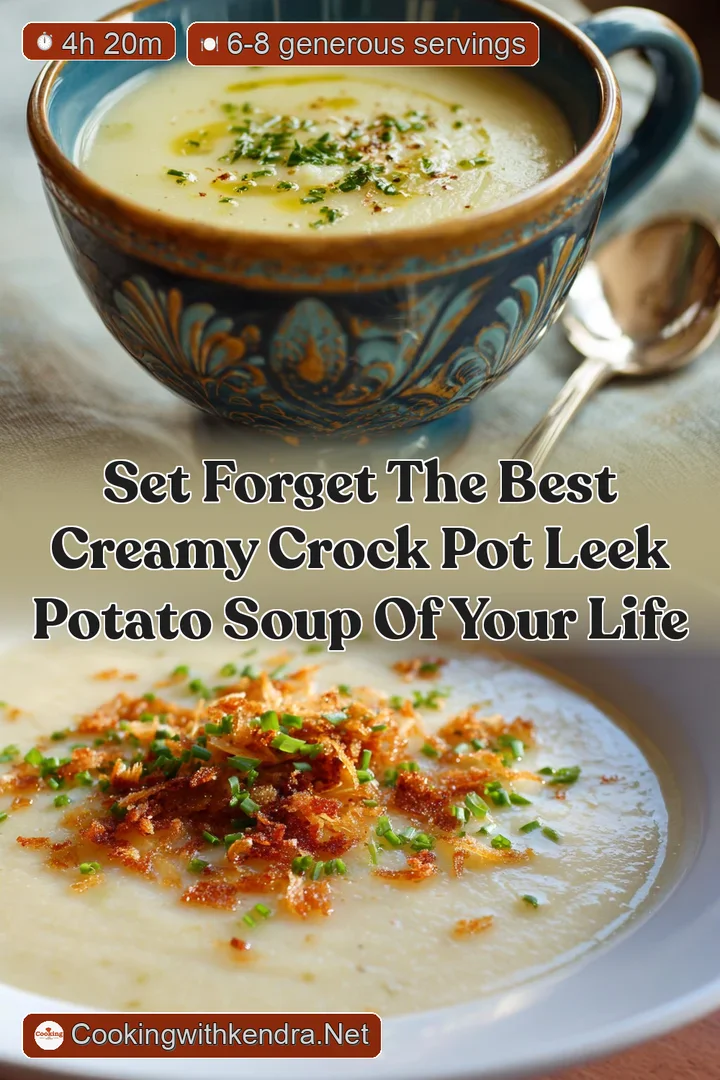 Set Forget The Best Creamy Crock Pot Leek Potato Soup of Your Life