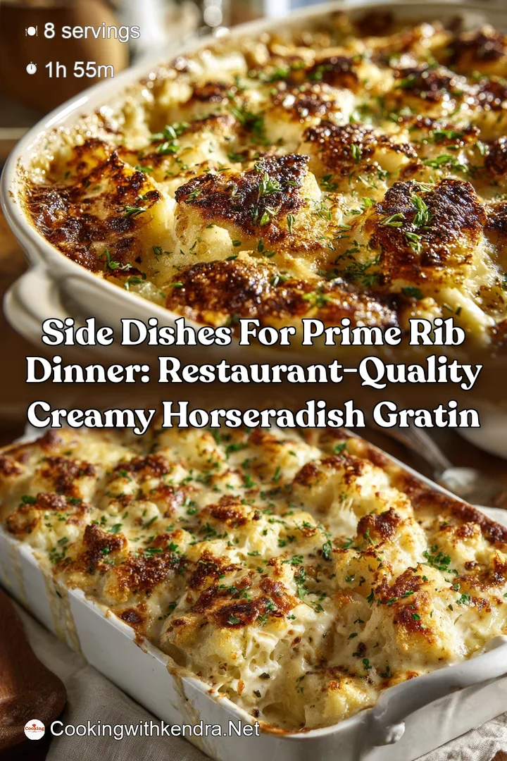 Side Dishes for Prime Rib Dinner: Restaurant-Quality Creamy Horseradish Gratin
