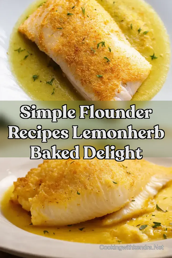 Simple Flounder Recipes LemonHerb Baked Delight