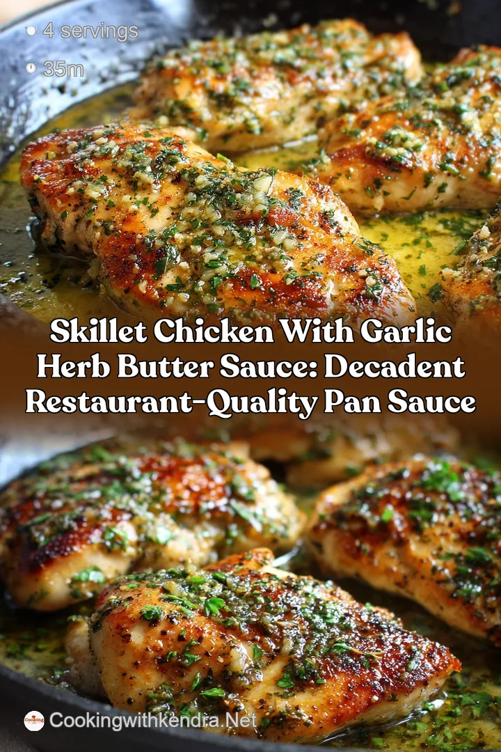 Skillet Chicken with Garlic Herb Butter Sauce: Decadent Restaurant-Quality Pan Sauce