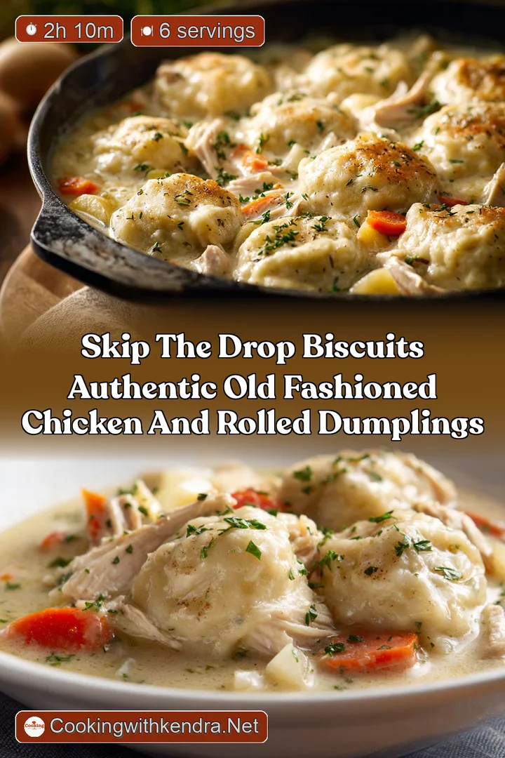 Skip the Drop Biscuits Authentic Old Fashioned Chicken and Rolled Dumplings