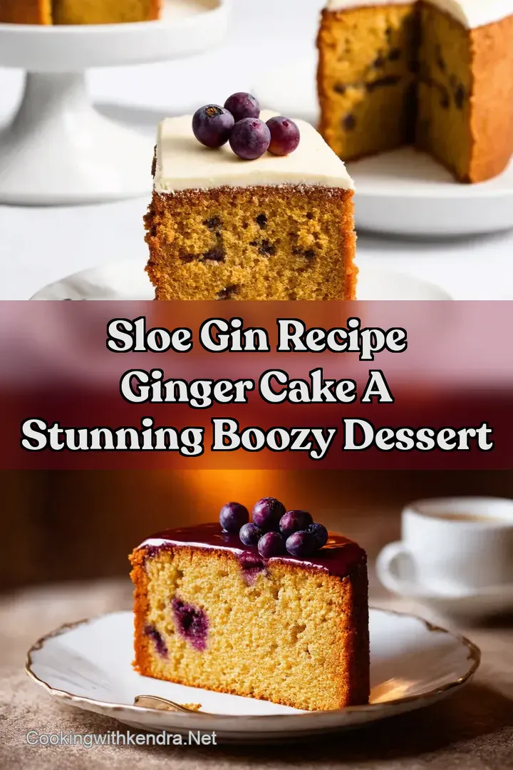 Sloe Gin Recipe Ginger Cake A Stunning Boozy Dessert