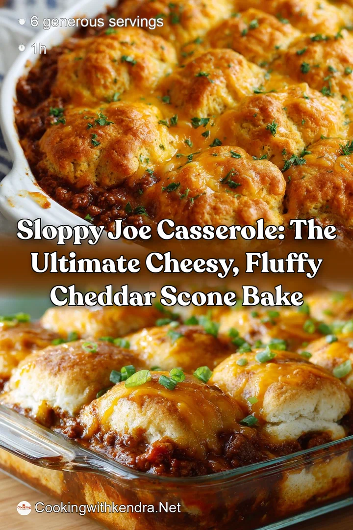 Sloppy Joe Casserole: The Ultimate Cheesy Fluffy Cheddar Scone Bake
