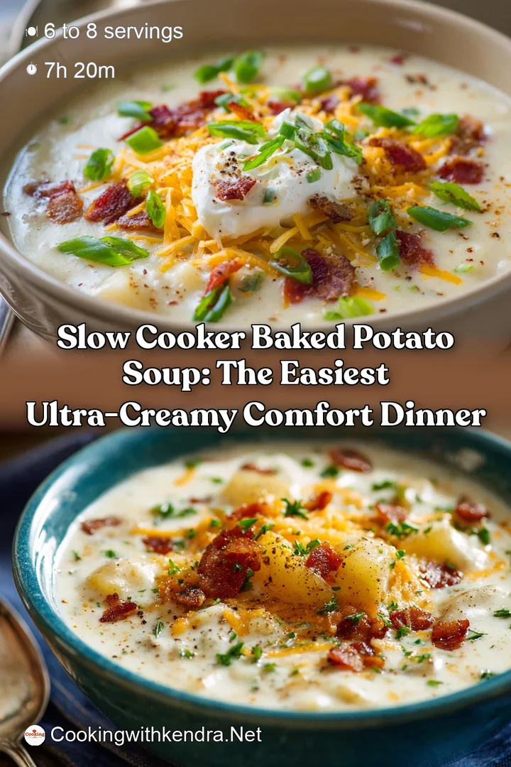 Slow Cooker Baked Potato Soup: The Easiest Ultra-Creamy Comfort Dinner