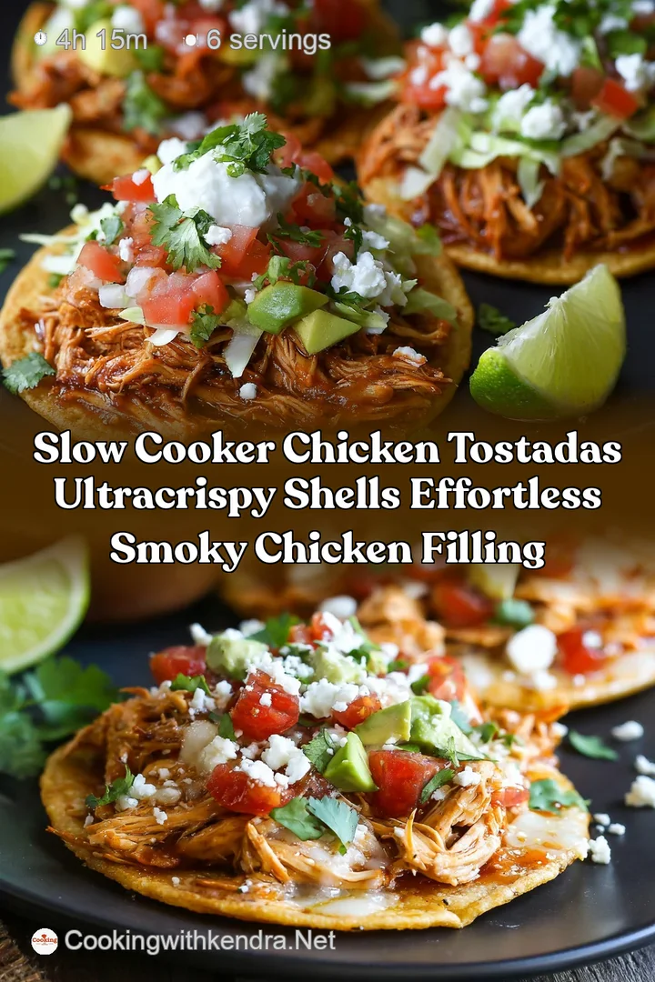 Slow Cooker Chicken Tostadas UltraCrispy Shells Effortless Smoky Chicken Filling