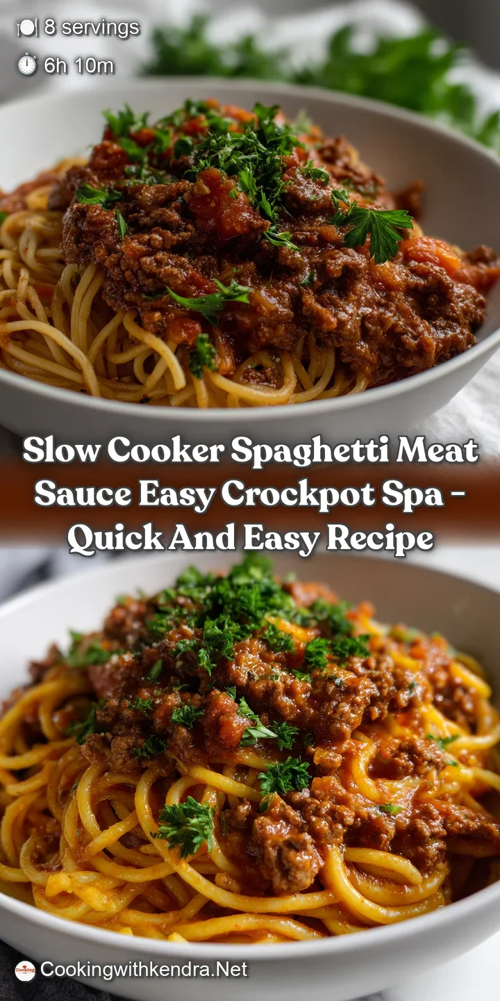 Slow Cooker Spaghetti Meat Sauce Easy Crockpot Spa - Quick and Easy Recipe